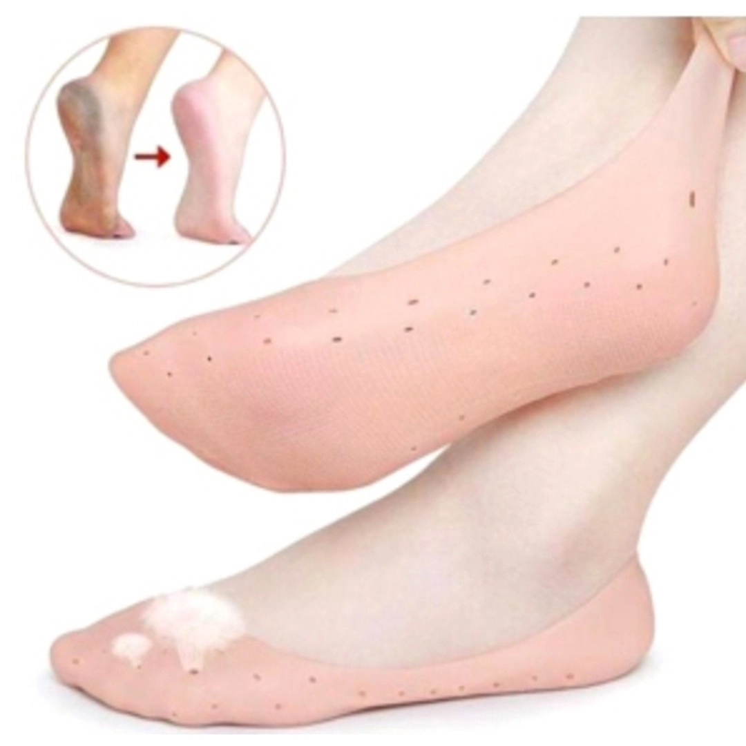 Anti Crack Full Length Silicone Foot Protector Moisturizing Socks for ...