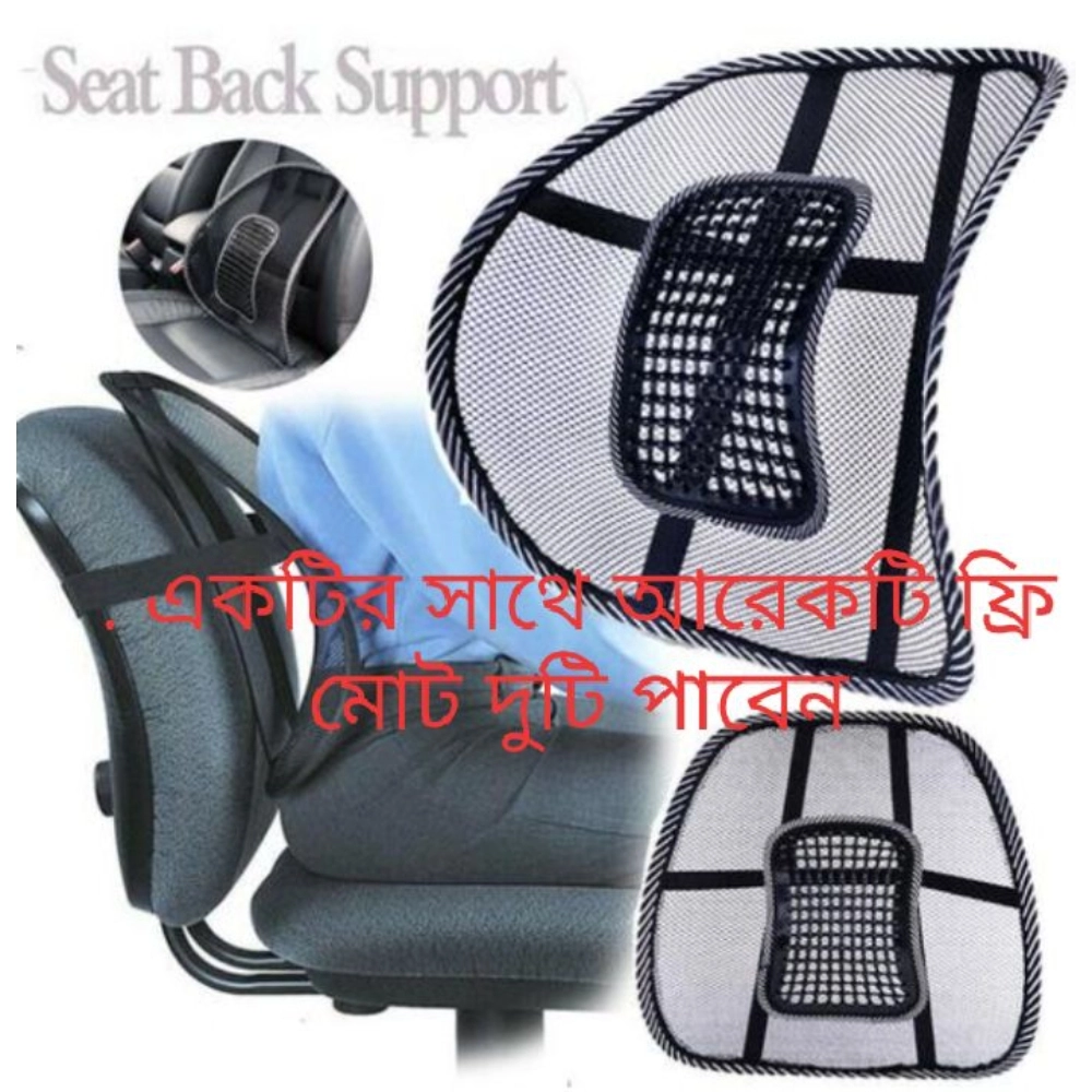 Buy 1 Get 1 FREE Office chair back support 2 pcs Lumbar Lower Back ...