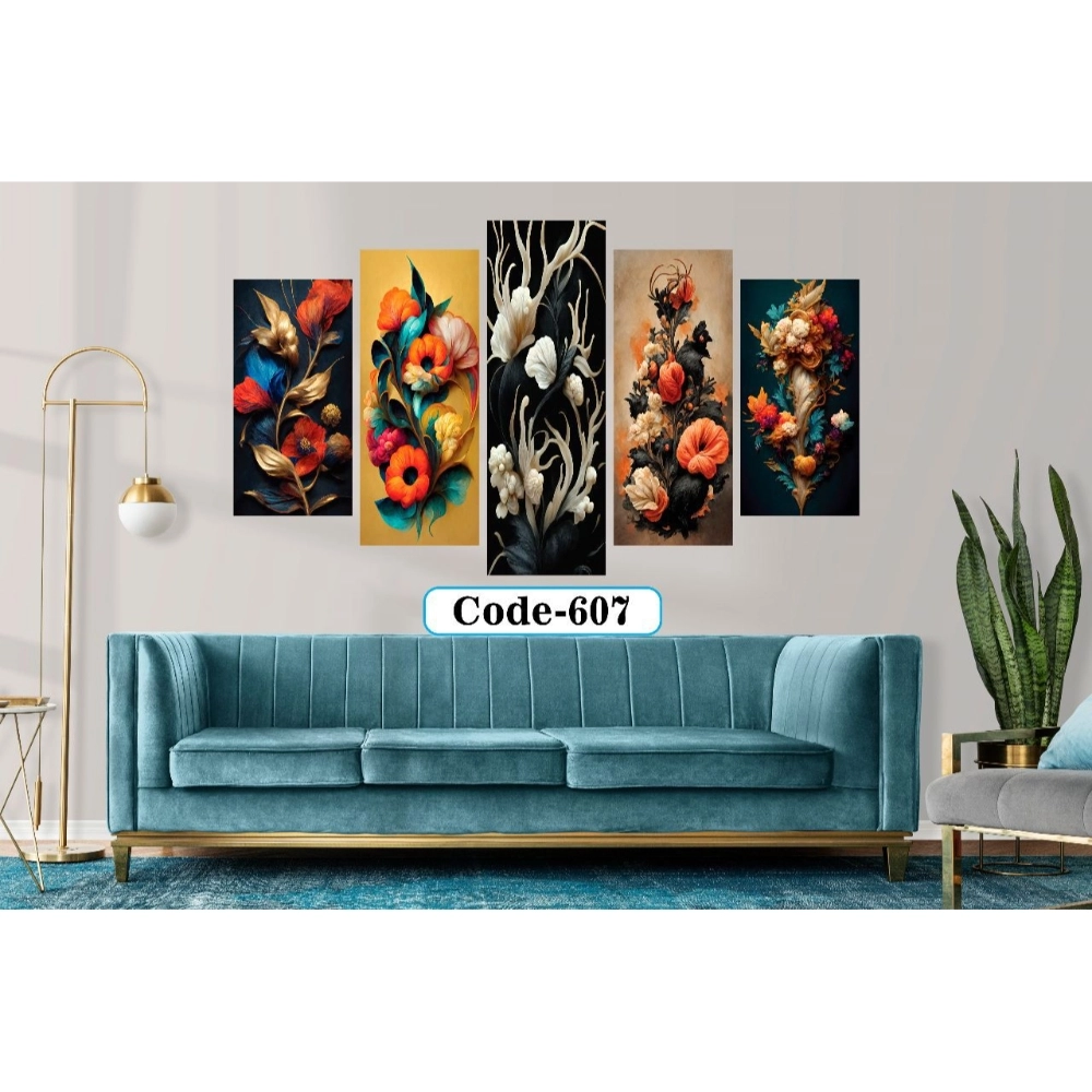 5Pcs In 1 Set Wall Canvas Art code - 607