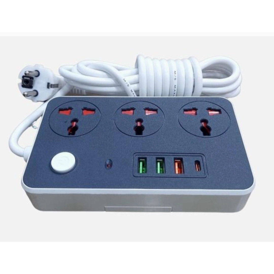 Multi Plug Power Source Maxline Ml 804 Usb Fast Charging Multi Plug Power Strip