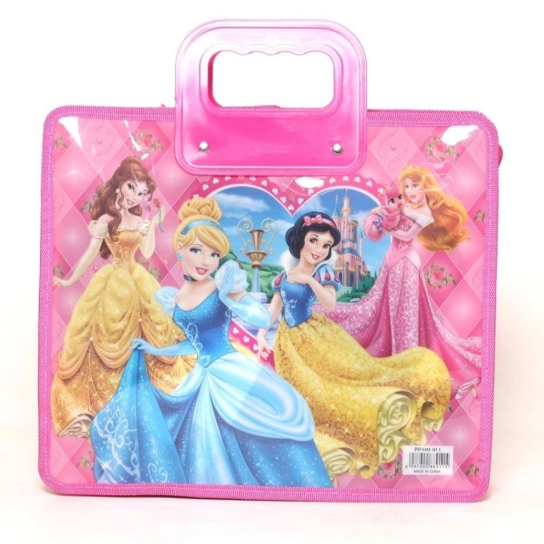 Barbie Cartoon Handle Documents Carrier Exam File Bag