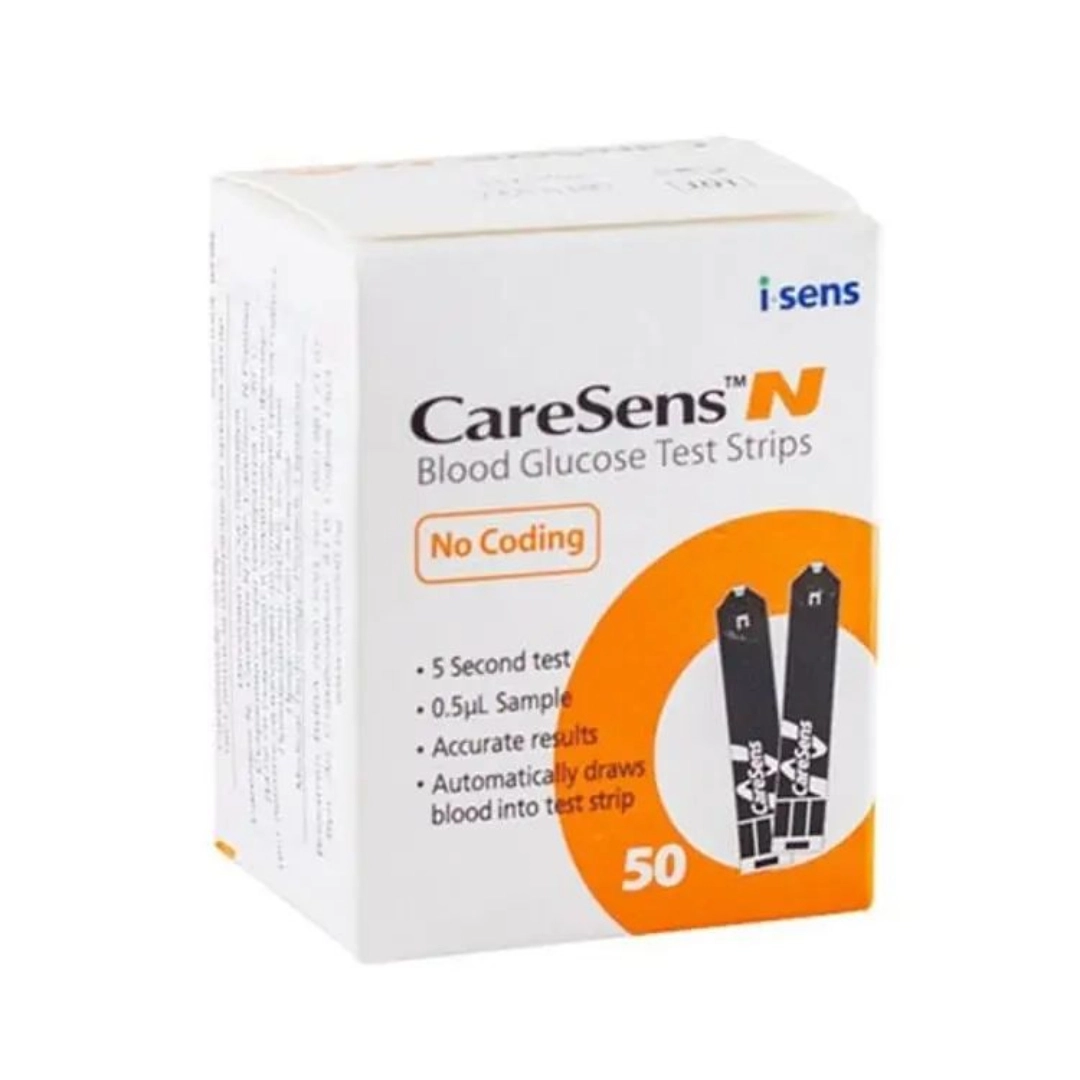 Caresens N 50Pc Test Strips For Caresens-N Blood Glucose Meter