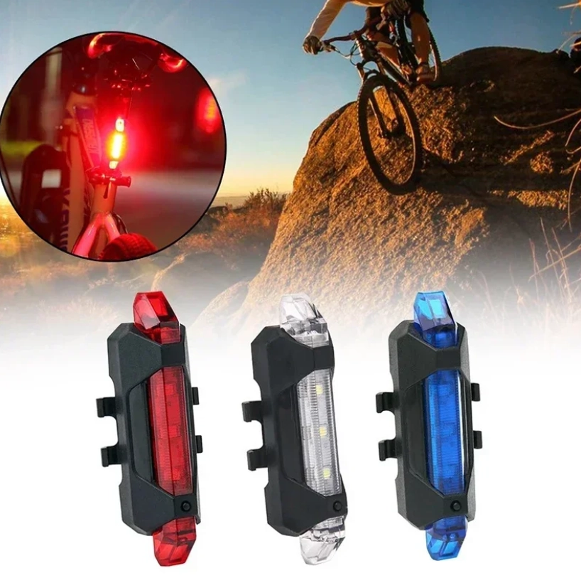 MTB Cycle Back Light Bicycle Waterproof Rear Tail light LED - USB ...