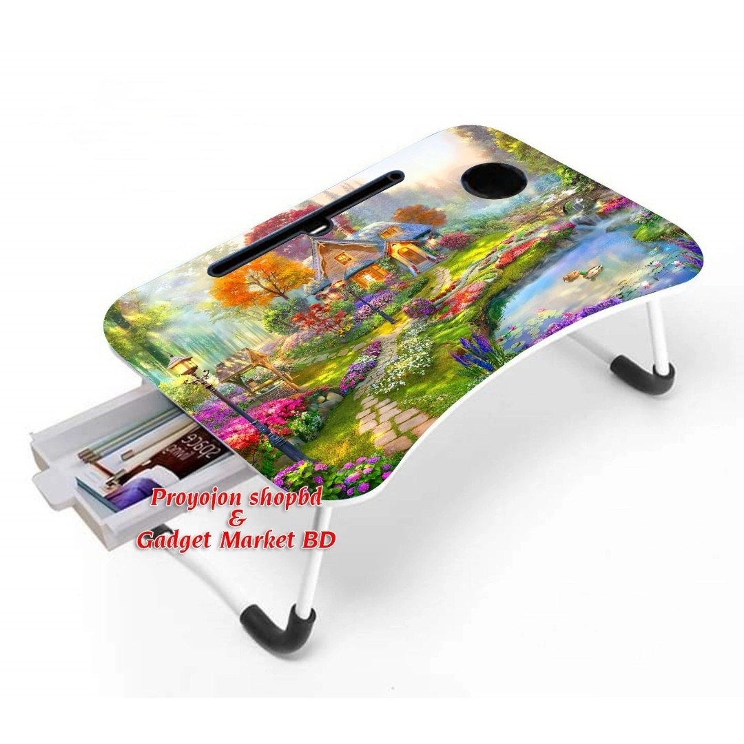 Foldable Reading Table Waterproof Foldable Laptop Table And Kids Reading Table With Drawer