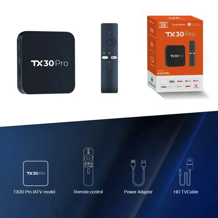 TX30 Pro 12K Ultra HD Android Smart TV Box – Voice Remote, Bluetooth ...