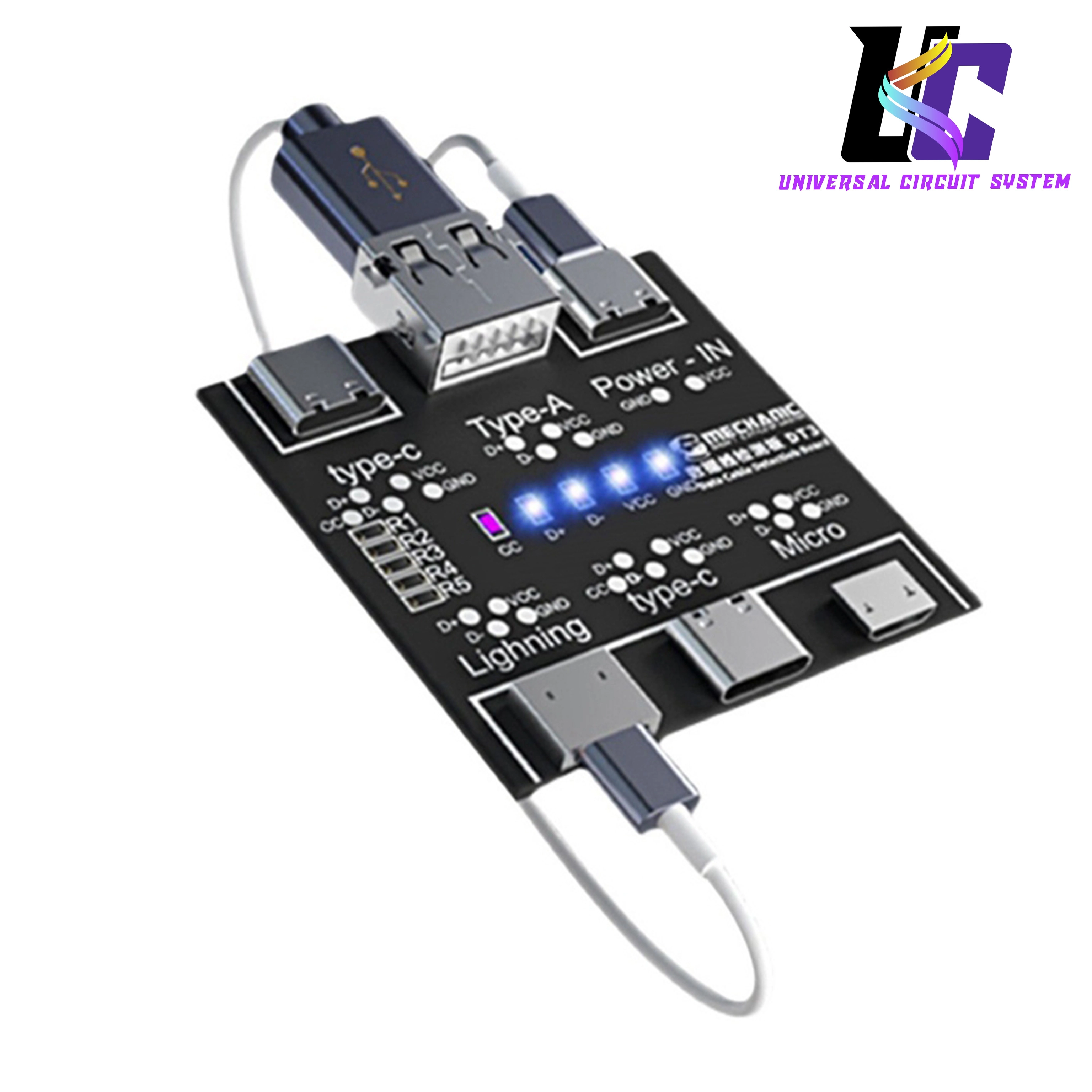 USB Data Line Detection Board DT3 USB Cable Tester for IOS Android ...