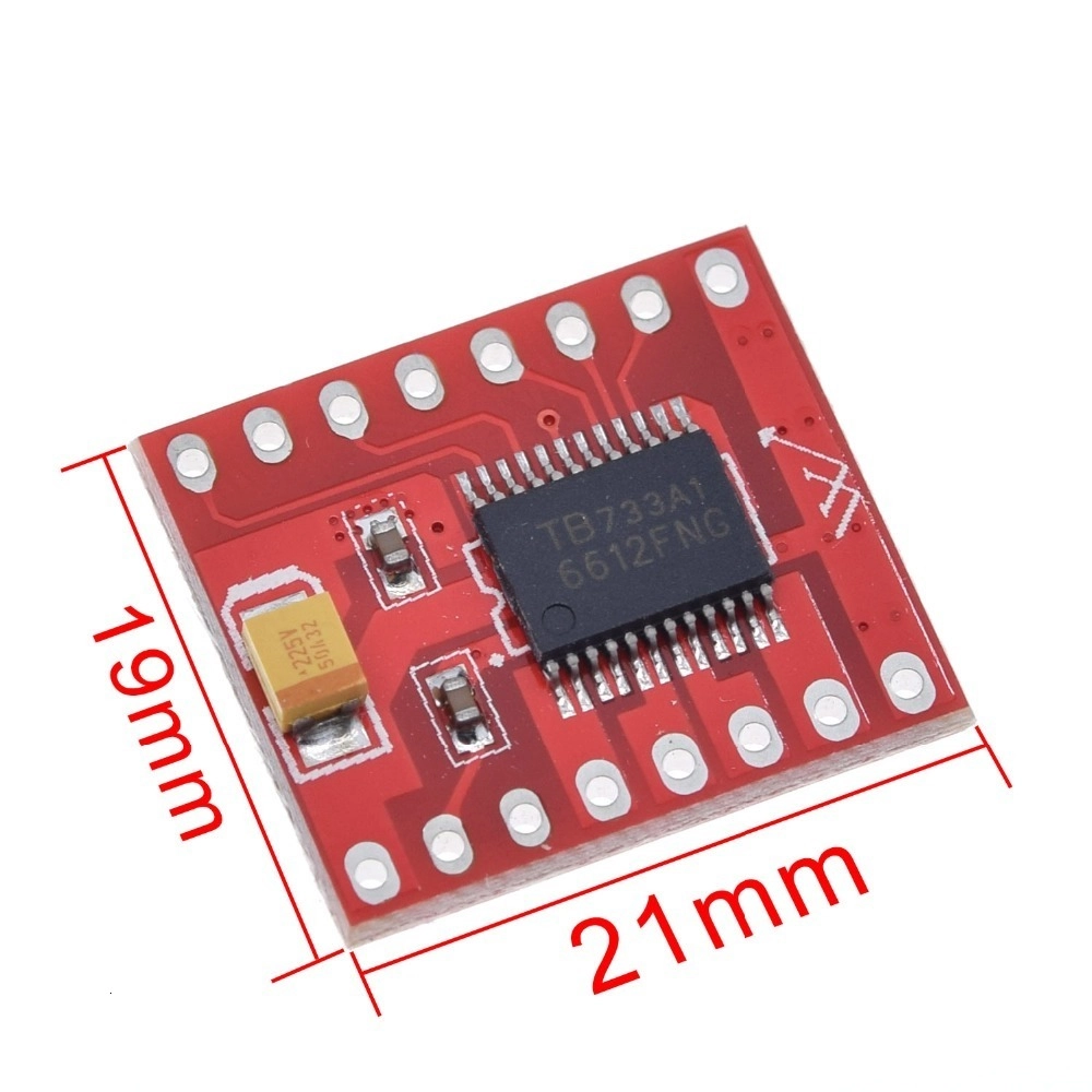 2 Stks TB6612FNG Dual DC Stappenmotor Driver Module, Dual Driver Controller Board H Bridge voor DC Stap TB6612FNG